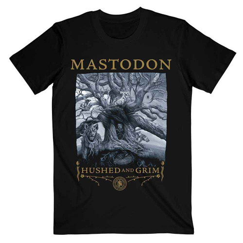 Mastodon 'Hushed & Grim Cover' (Black) T-Shirt
