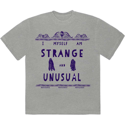 Beetlejuice 'Strange & Unusual' (Grey) T-Shirt
