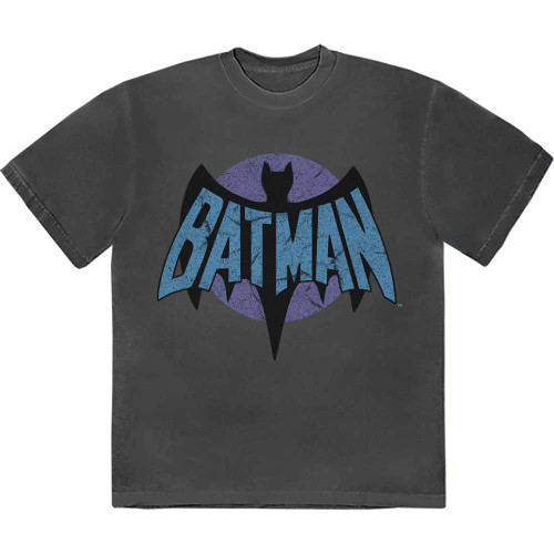 Batman 'Retro Logo' (Grey) T-Shirt