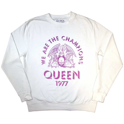 Queen 'Champions 1977' (White) Sweatshirt