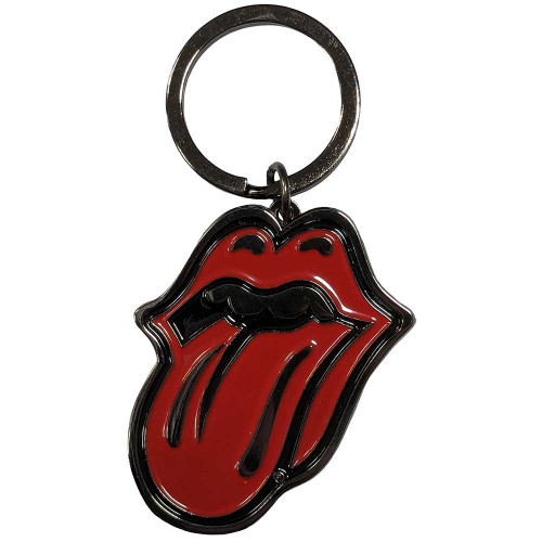 The Rolling Stones 'Classic Tongue Black' Keyring