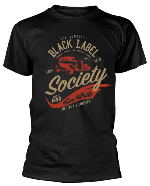 Black Label Society 'The Blessed Hellride' (Black) T-Shirt Front