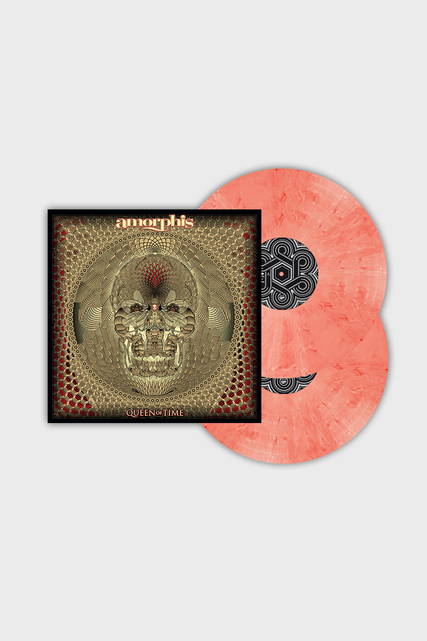 Amorphis 'Queen of Time' 2LP 180g Red Transparent White Marbled Vinyl