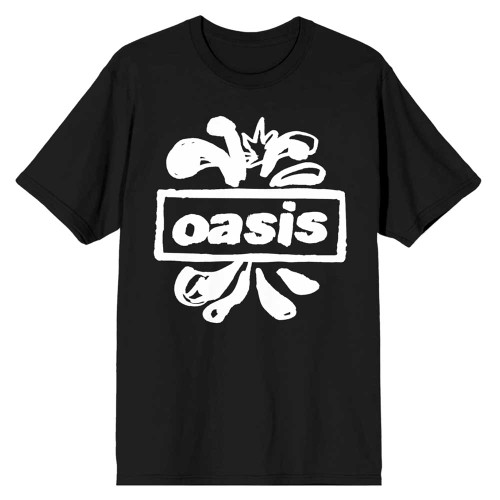 Oasis 'Logo Splat' (Black) T-Shirt