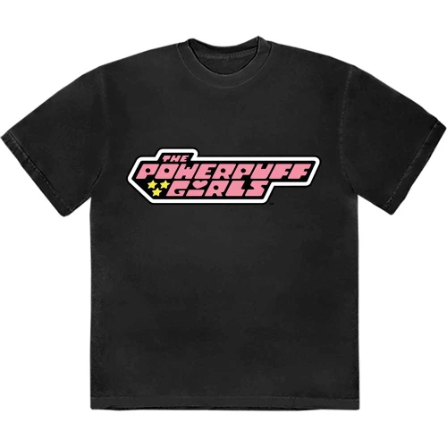 The Powerpuff Girls 'Logo' (Black) T-Shirt