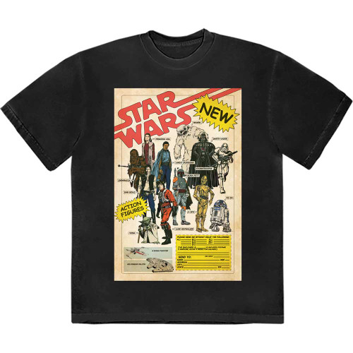 Star Wars 'Action Figures' (Black) T-Shirt