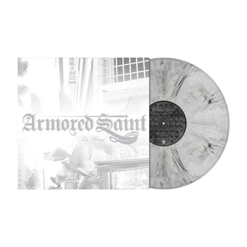 Armored Saint 'La Raza' LP White Black Marbled Vinyl