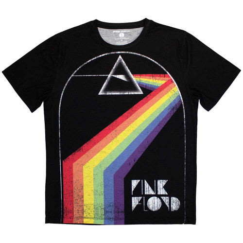 Pink Floyd 'Prism Arch' (Black Sublimation-Dye) T-Shirt