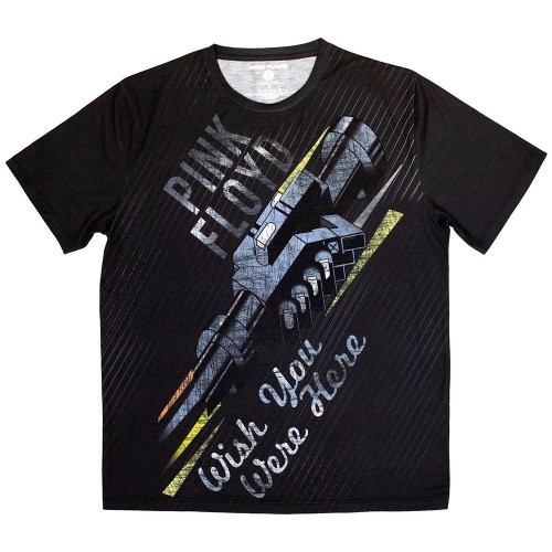 Pink Floyd 'Wish You Were Here' (Black Sublimation-Dye) T-Shirt
