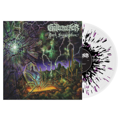 Gatecreeper 'Dark Superstition' LP Clear Black Purple Splatter Vinyl