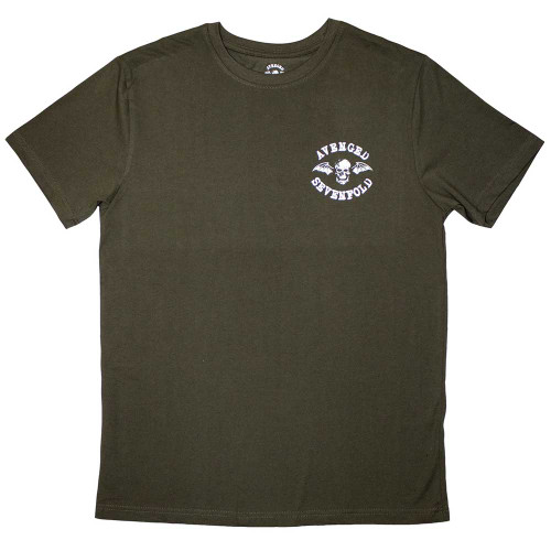 Avenged Sevenfold 'Mini Classic Deathbat' (Green) T-Shirt
