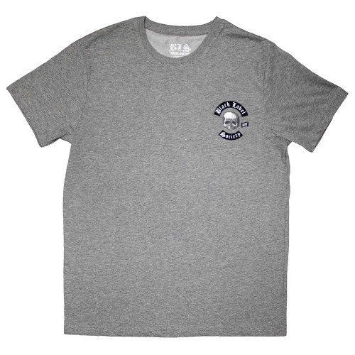 Black Label Society 'Mini Skull Logo' (Grey) T-Shirt