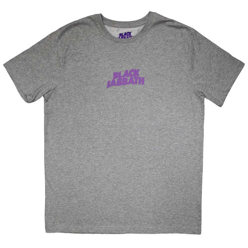 Black Sabbath 'Mini Wavy Logo' (Grey) T-Shirt