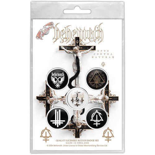 Behemoth 'Opvs Contra Natvram' Button Badge Pack