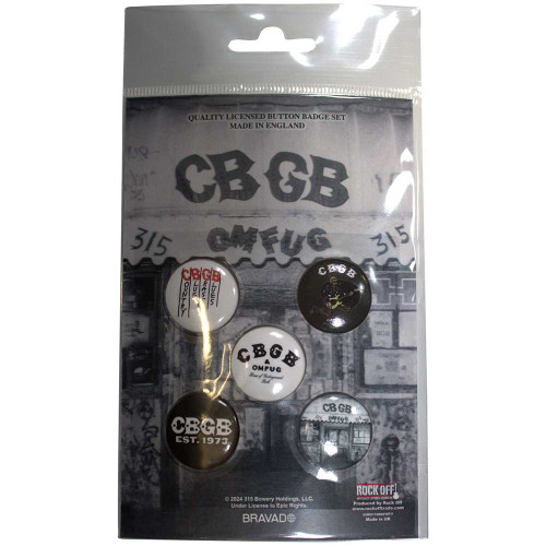 CBGB 'Logos' Button Badge Pack