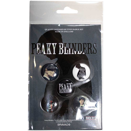 Peaky Blinders 'By Order Of ' Button Badge Pack