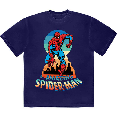 Marvel Spider-Man 'Keyhole' (Navy Blue) T-Shirt
