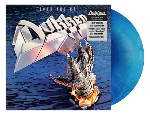 Dokken 'Tooth And Nail' (40th Anniversary) LP Blue Galaxy Vinyl with Lenticular Sleeve