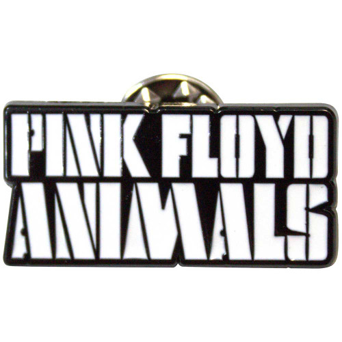 Pink Floyd 'Animals Mono Text Logo' Pin Badge
