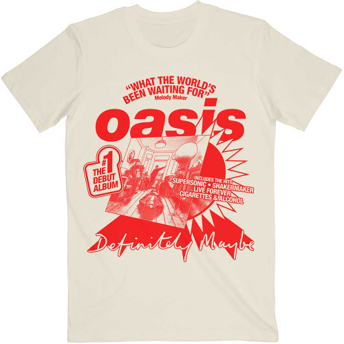 Oasis 'What The World's Been Waiting For' (Natural) T-Shirt
