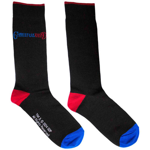 Grateful Dead 'Logo' (Black) Socks (One Size = UK 7-11)