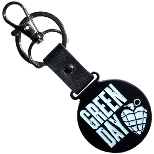 Green Day 'Stacked Logo & Grenade Circle' Keyring