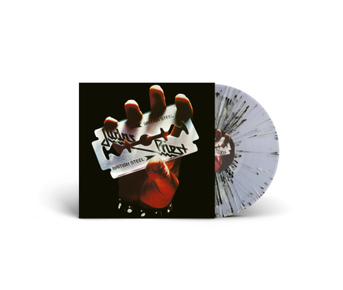 Judas Priest 'British Steel' LP Black White Splatter Vinyl