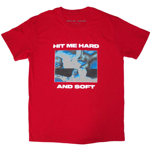 Billie Eilish 'Hit Me Hard And Soft Negative' (Red) T-Shirt