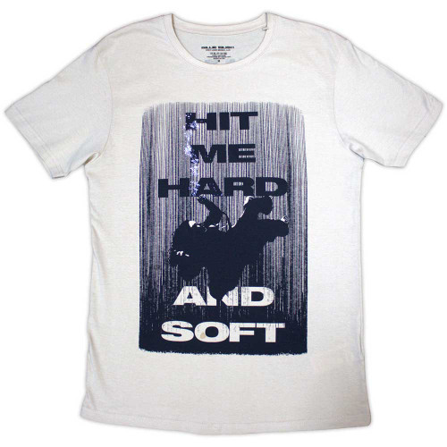 Billie Eilish 'Hit Me Hard And Soft Falling' (Natural) T-Shirt