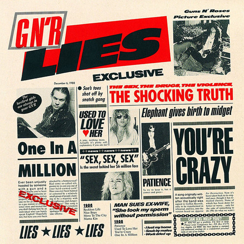 Guns N' Roses 'G N' R Lies' CD Jewel Case
