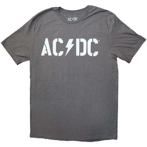 AC/DC 'Logo PWR-UP EU Tour '24' (Grey) T-Shirt