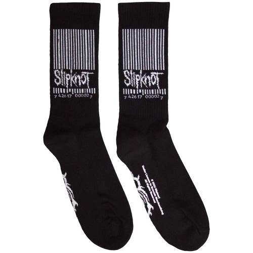 Slipknot 'Barcode & Tribal S' (Black) Socks (One Size = UK 7-11)