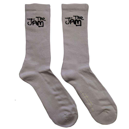 The Jam 'Logo' (White) Socks (One Size = UK 7-11)
