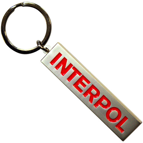 Interpol 'Text Logo' Die Cast Keyring