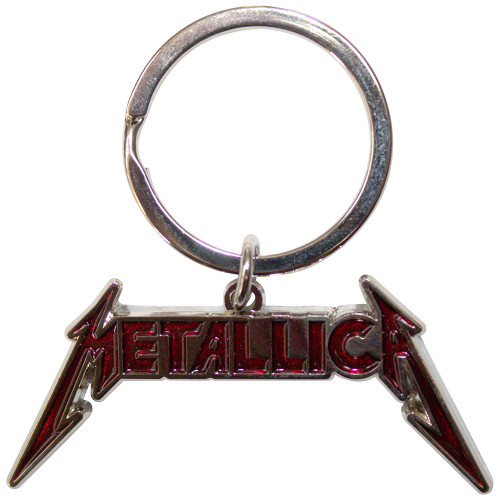 Metallica 'Bright Red Logo' Die Cast Keyring
