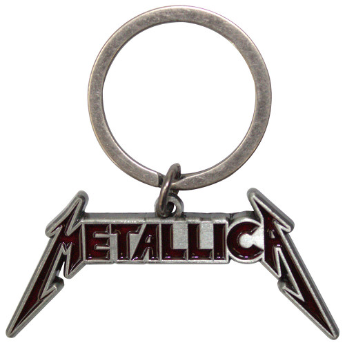 Metallica 'Deep Red Logo' Die Cast Keyring