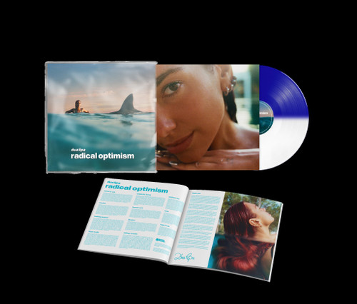 Dua Lipa 'Radical Optimism' LP Deluxe Blue White Split Vinyl