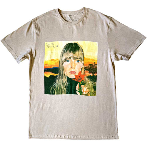 Joni Mitchell 'Clouds' (Sand) T-Shirt