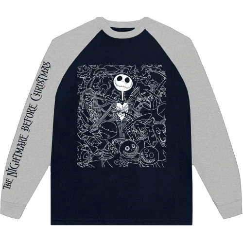 The Nightmare Before Christmas 'Jack Crowd' (Blue & Grey) Long Sleeve Shirt