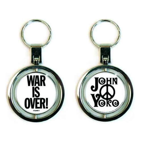 John Lennon 'War is Over' Spinner Keyring
