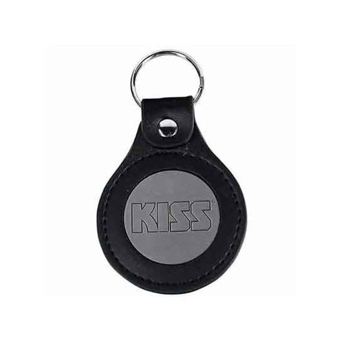 KISS 'Logo' Leather Fob Keyring