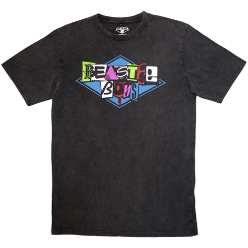 Beastie Boys 'Multicolour Logo' (Stone Wash) Limited Edition T-Shirt