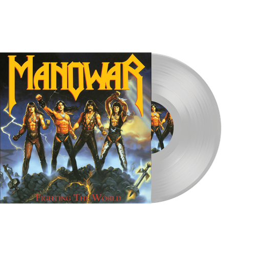 Manowar 'Fighting The World' LP Silver Vinyl