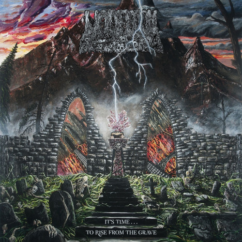 Undeath 'It's Time...To Rise From the Grave' LP Clear Green Split Vinyl