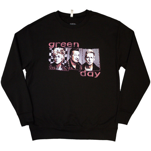 Green Day '80's Summer Photo' (Black) Sweatshirt