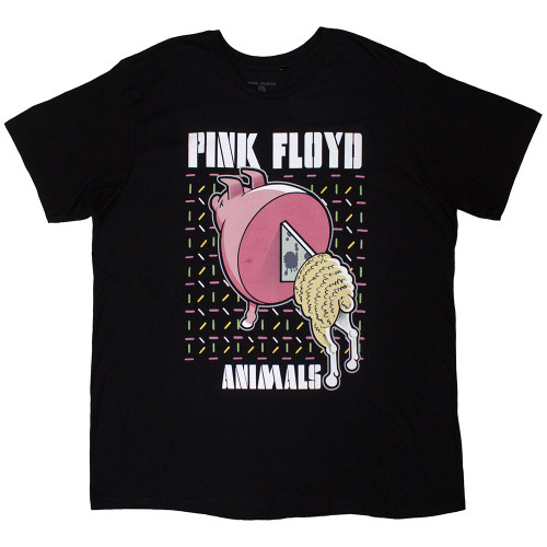 Pink Floyd 'Animals Cartoons' (Black) T-Shirt