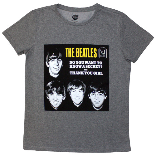 The Beatles 'VJ Secret Sleeve  (Grey) Womens Fitted T-Shirt