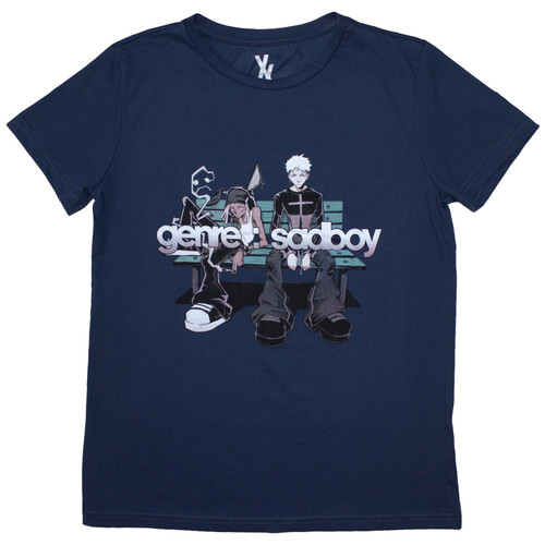 Machine Gun Kelly 'Bench' (Blue) Womens Fitted T-Shirt