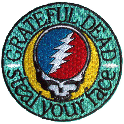 Grateful Dead 'Steal Your Face Text Emblem' (Iron On) Patch