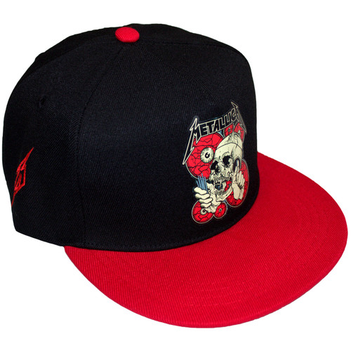 Metallica 'The Shortest Straw Red Eyes' (Black & Red) Snapback Cap